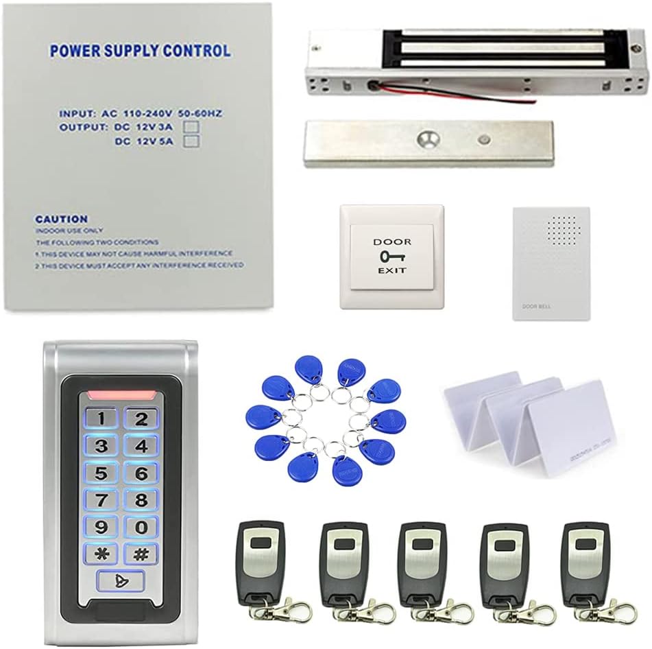 Single Door Simple KeyFob Maglock System w/ Keypad and Fobs