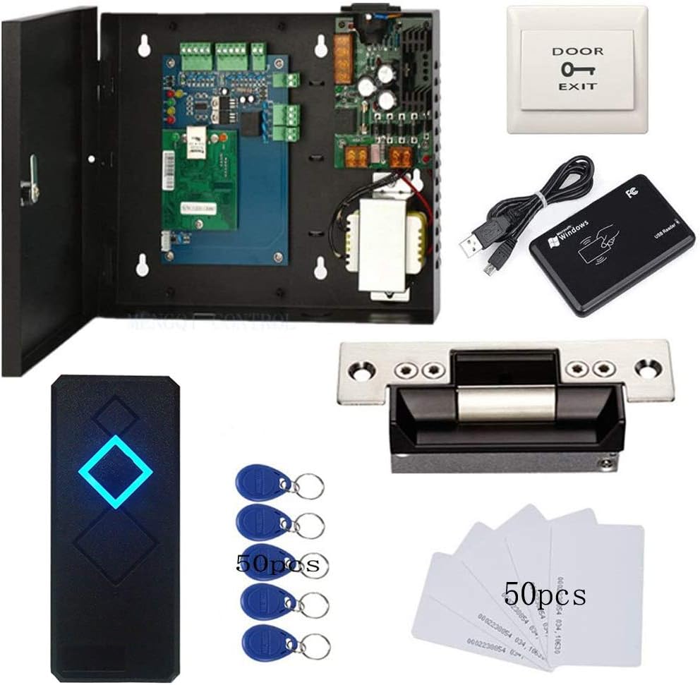 Single Door Access Control System Kit w/ Electric Strike