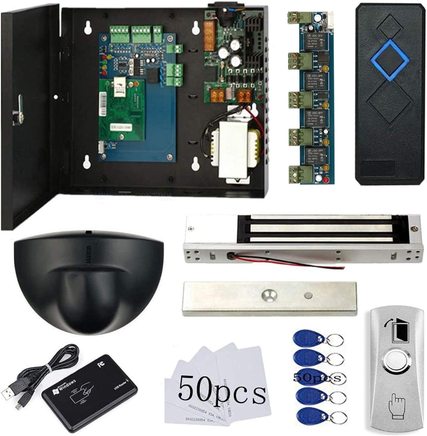 Single Door Access Control System Kit w/ Maglock